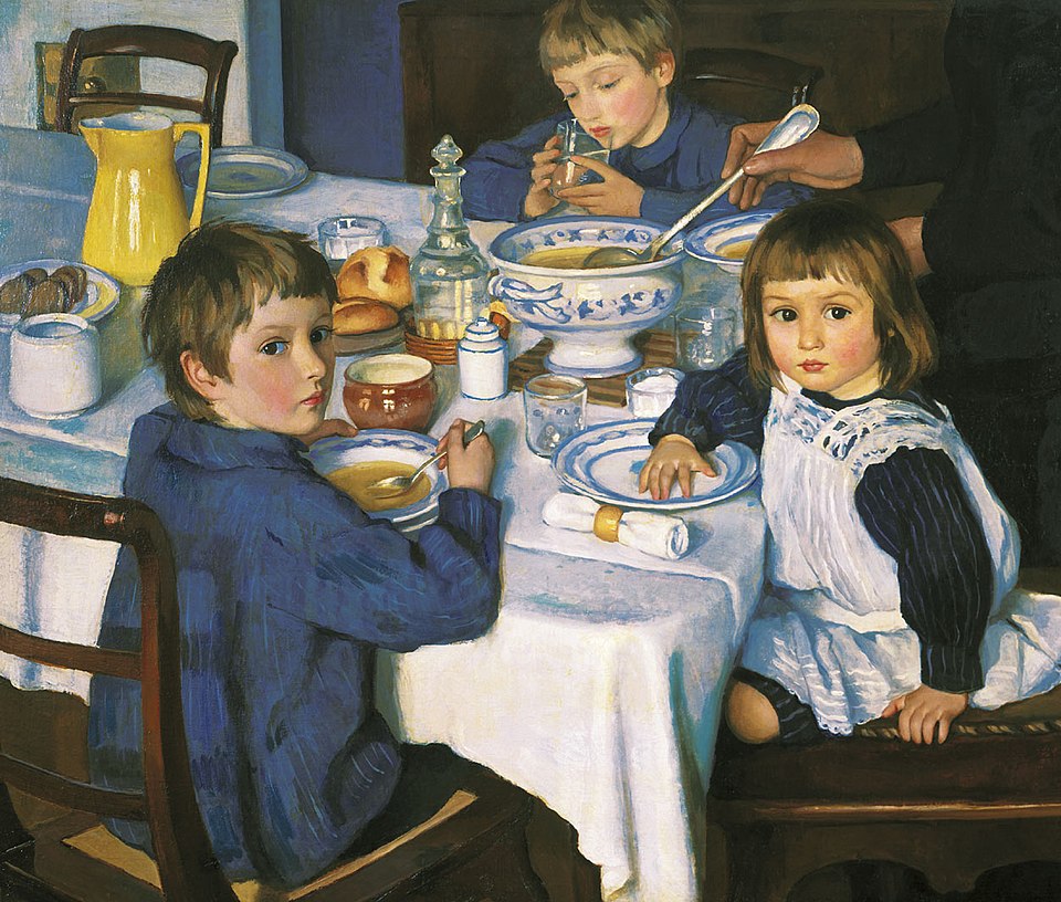At Breakfast (1914) - Zinaida Serebryakova
