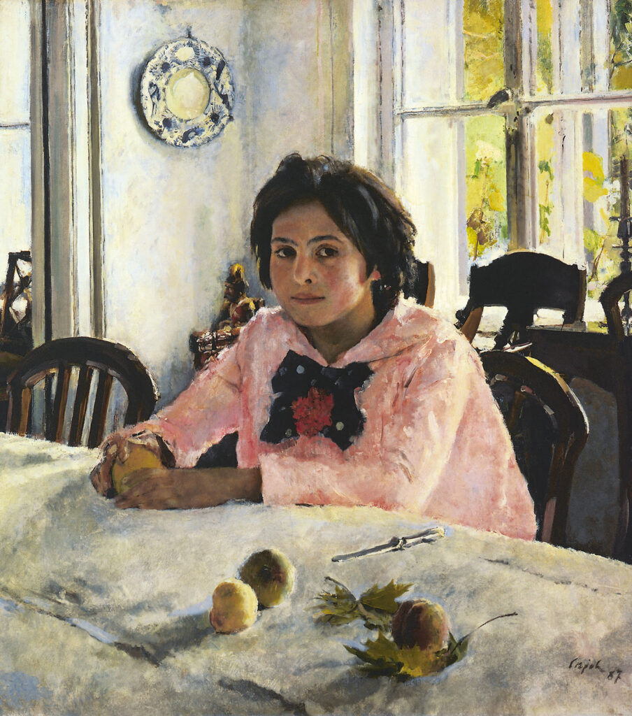 Valentin Serov, The Girl with Peaches (1887), Oil on canvas, State Tretyakov Gallery, Moscow