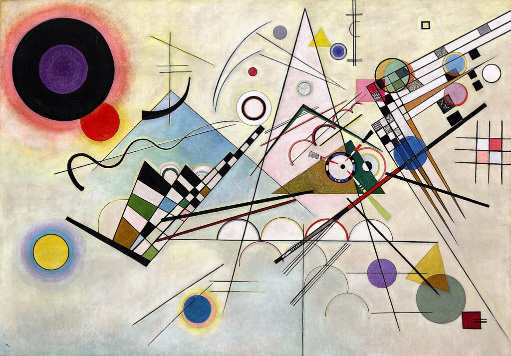 Wassily Kandinsky, Composition VIII (1923), Oil on canvas, Guggenheim Museum, New York