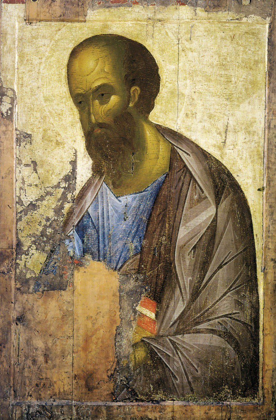 Andrei Rublev, Saint Paul (from the Vladimir Deesis Tier) (1408)