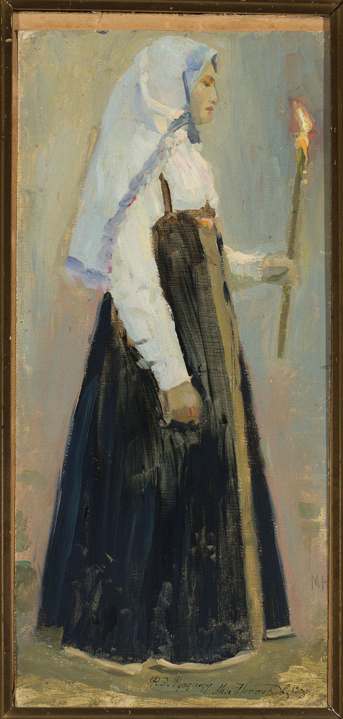 Mikhail Nesterov, Portrait of a Nun (1909)