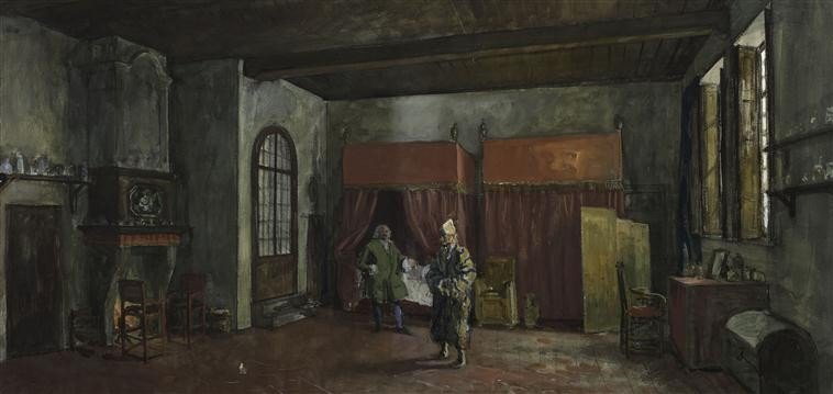 Alexandre Benois, Le Malade Imaginaire (1913)