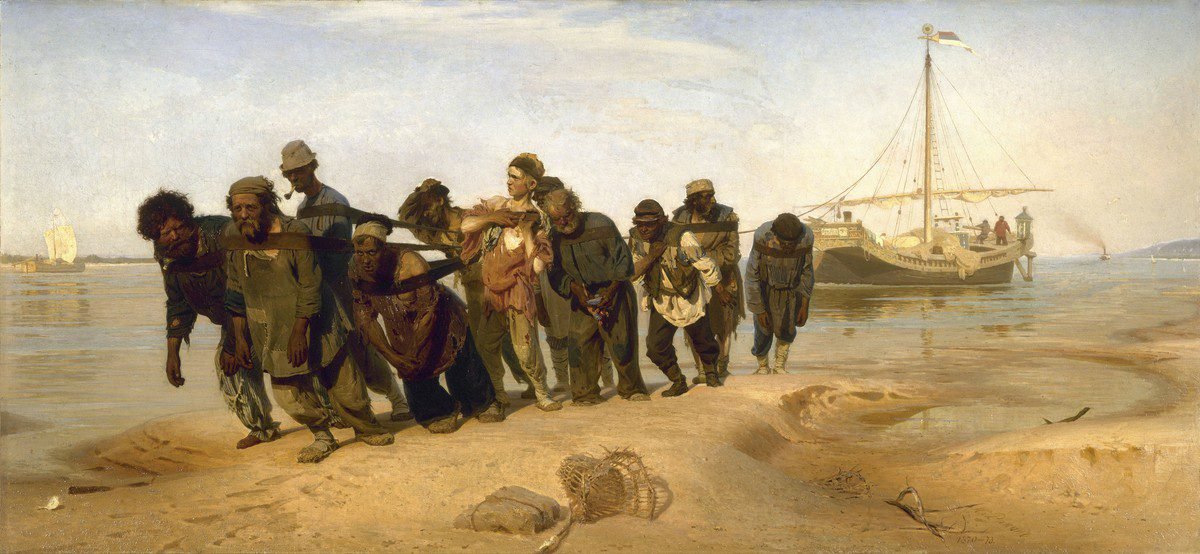 Ilya Repin, Barge Haulers on the Volga (1873)