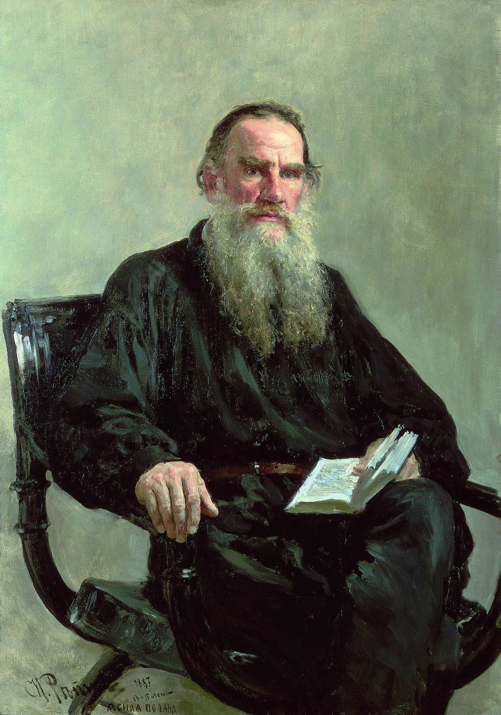 Ilya Repin, Portrait of Leo Tolstoy (1887)