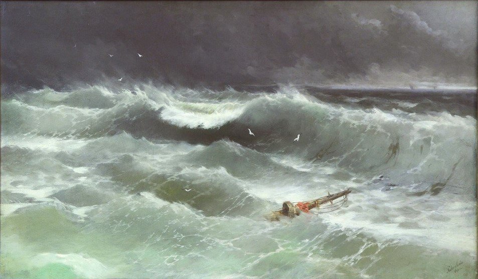 Ivan Aivazovsky, Breaking Wave (1895)
