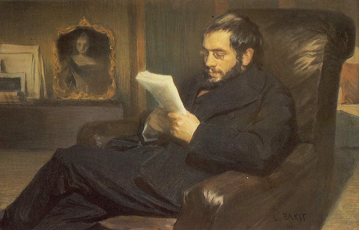 Léon Bakst, Portrait of Alexander Benois (1898)