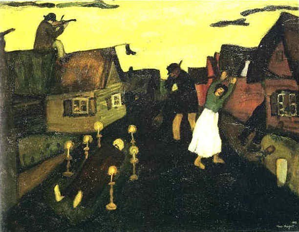Marc Chagall, The Dead Man (1908)