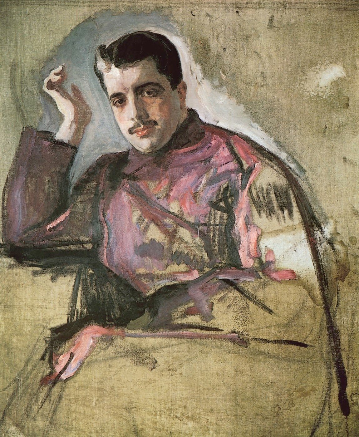 Valentin Serov, Portrait of Sergei Diaghilev (1904)