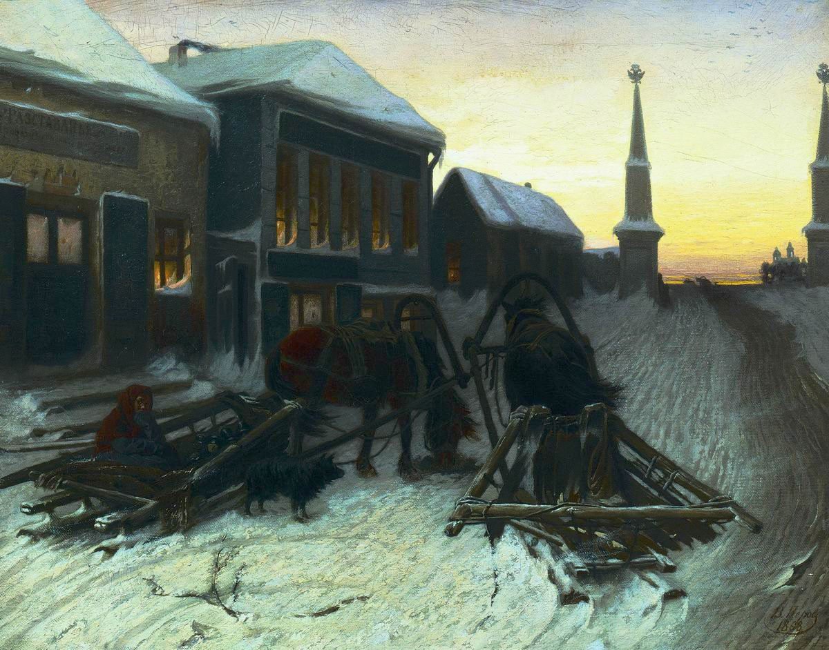 Vasily Perov, The Last Tavern at the Town Gate (1868)