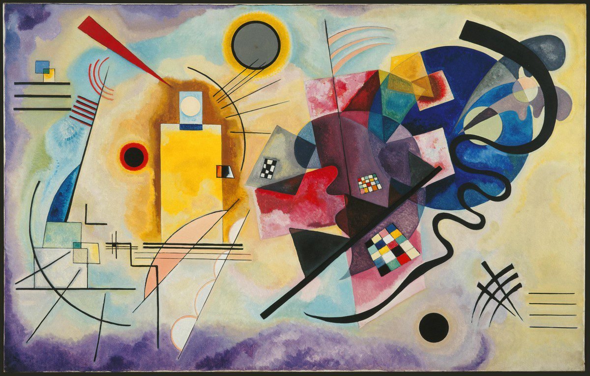 Wassily Kandinsky, Jaune Rouge Bleu (Yellow-Red-Blue) (1925)