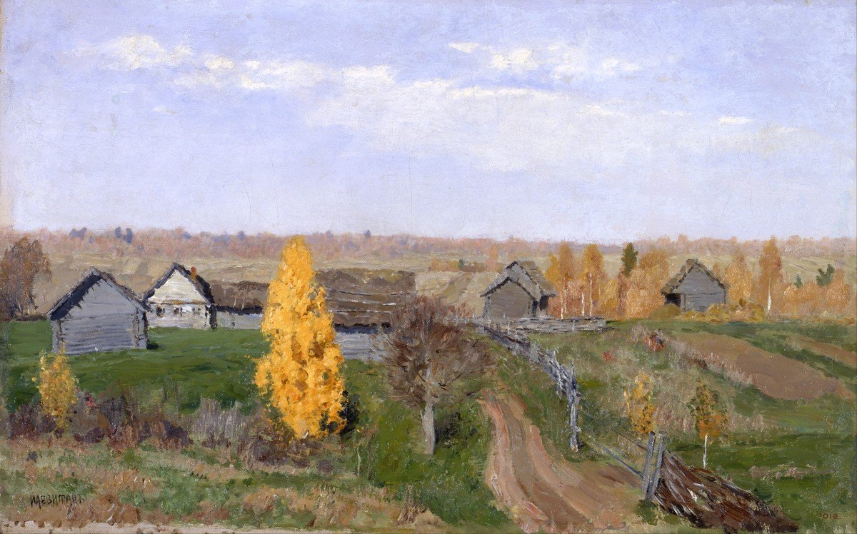 Isaac Levitan, Golden Autumn (Slobodka) (1889)