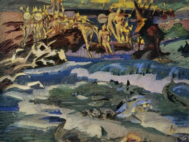 Mikhail Vrubel, Bogatyr (1898)