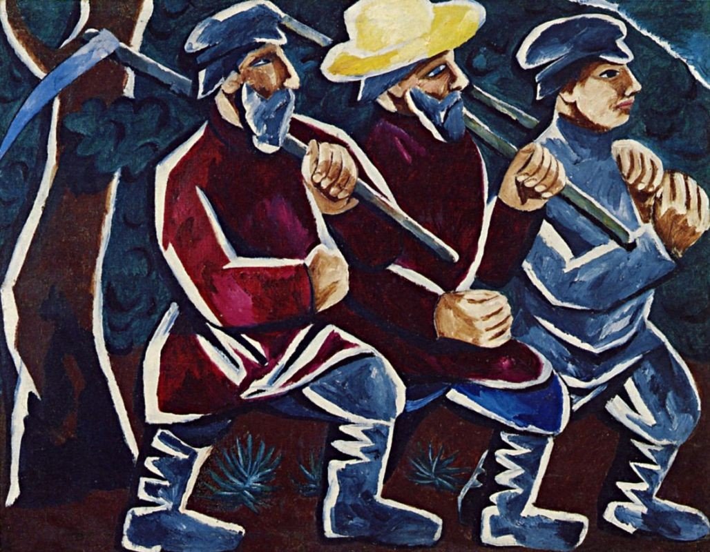 Natalia Goncharova, Reapers (1911)