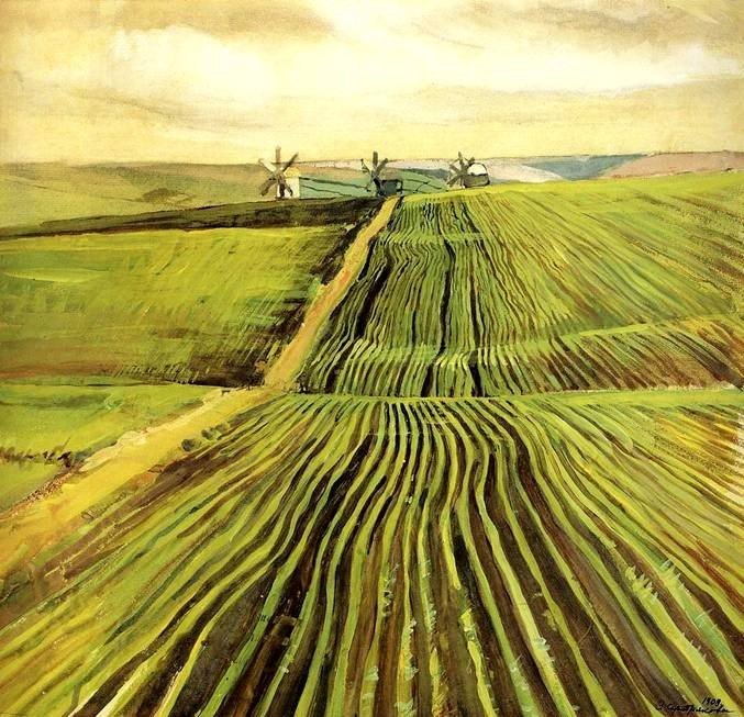 Zinaida Serebriakova, The Shoots of Autumn Crops (1908)
