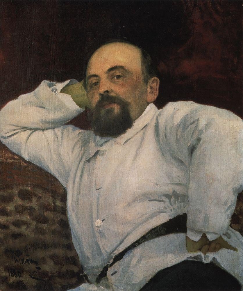 Ilya Repin, Portrait of Savva Mamontov (1880)