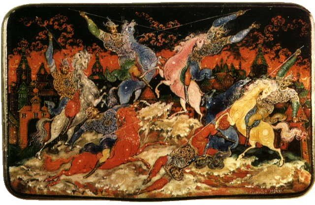 Ivan Ivanovich Golikov, Battle of Kulikovo (cigarette case) (1924)