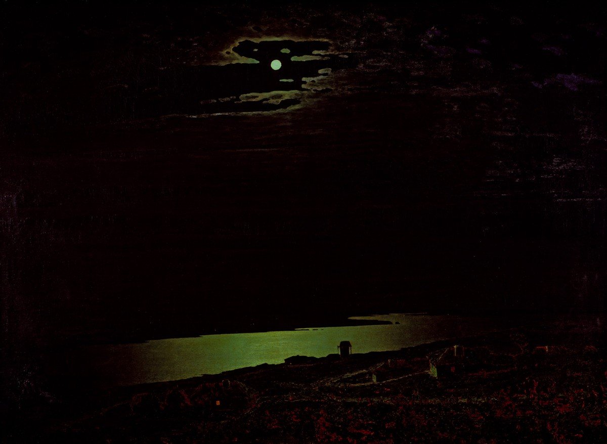 Arkhip Kuindzhi, Moonlit Night on the Dnieper (1880)