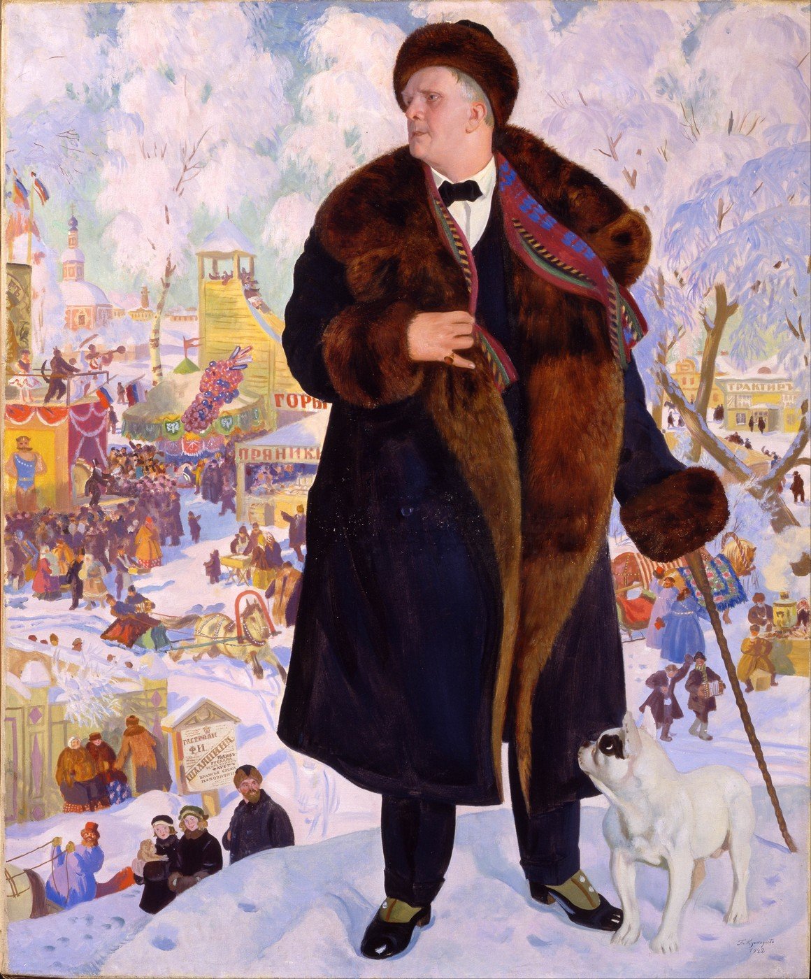 Boris Kustodiev, Portrait of Fyodor Chaliapin (1922)