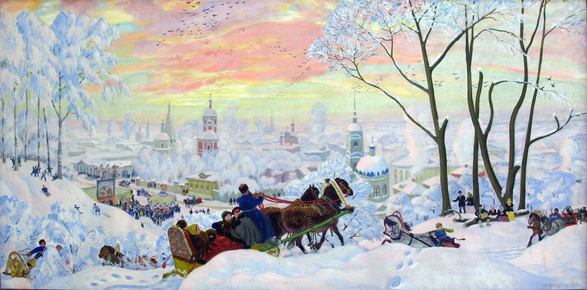 Boris Kustodiev, Shrovetide (1916)