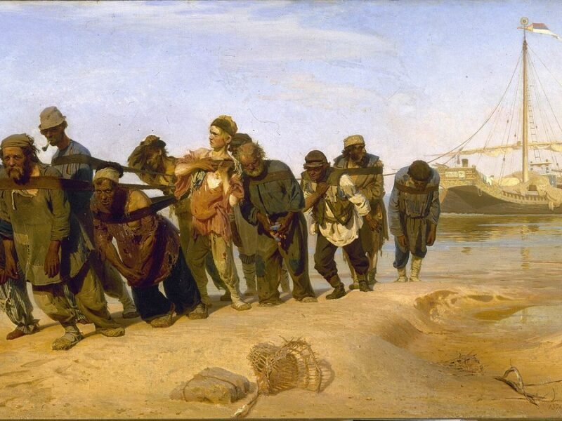 Ilya Repin, Barge Haulers on the Volga (1870)