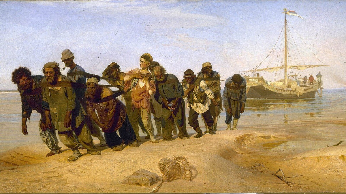Ilya Repin, Barge Haulers on the Volga (1870)