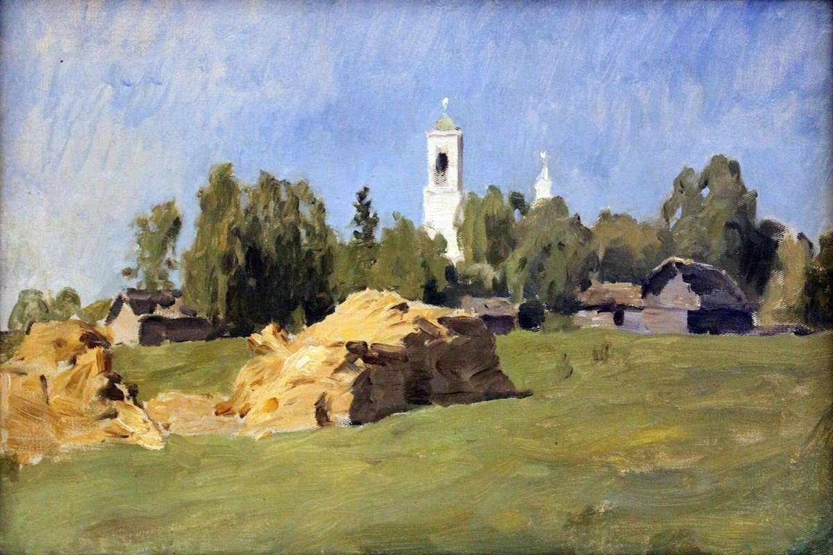 Isaac Levitan, Levitan Laendliche Landschaft anagoria (1899)