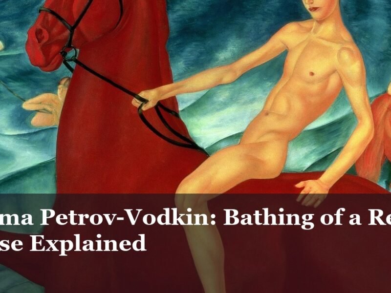Kuzma Petrov-Vodkin, Bathing of a Red Horse (1912)