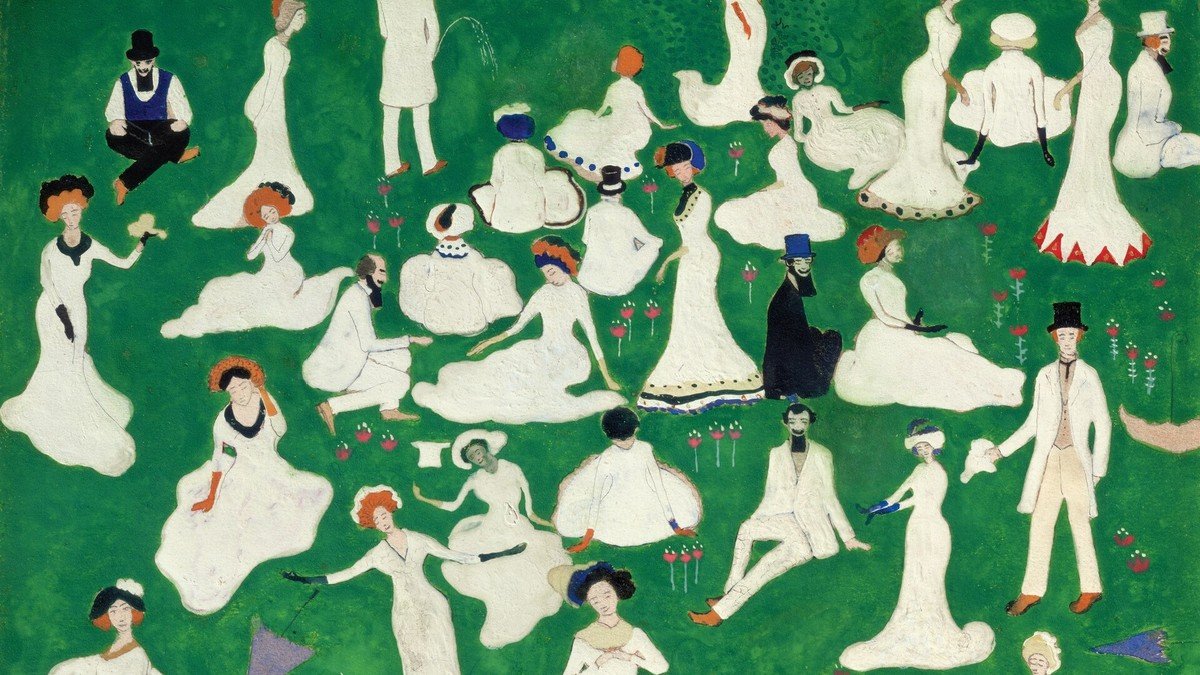 Kazimir Malevich, Rest (Society in Top Hats) 1908 (1908)