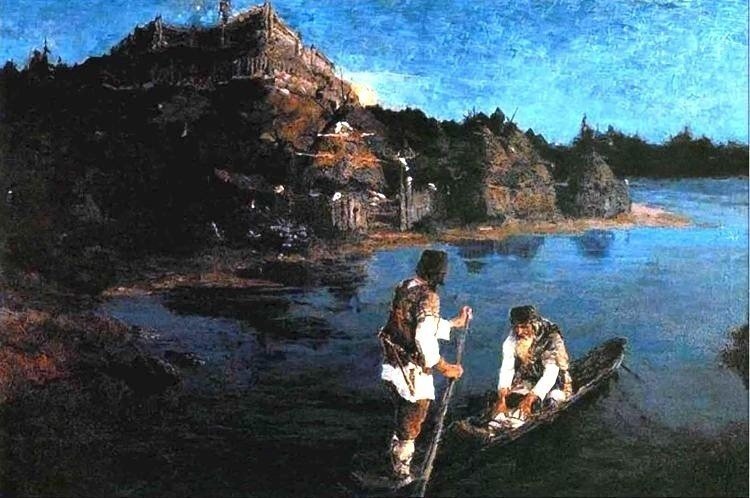 Nicholas Roerich, Messenger. Tribe Rises Against Tribe (1897)