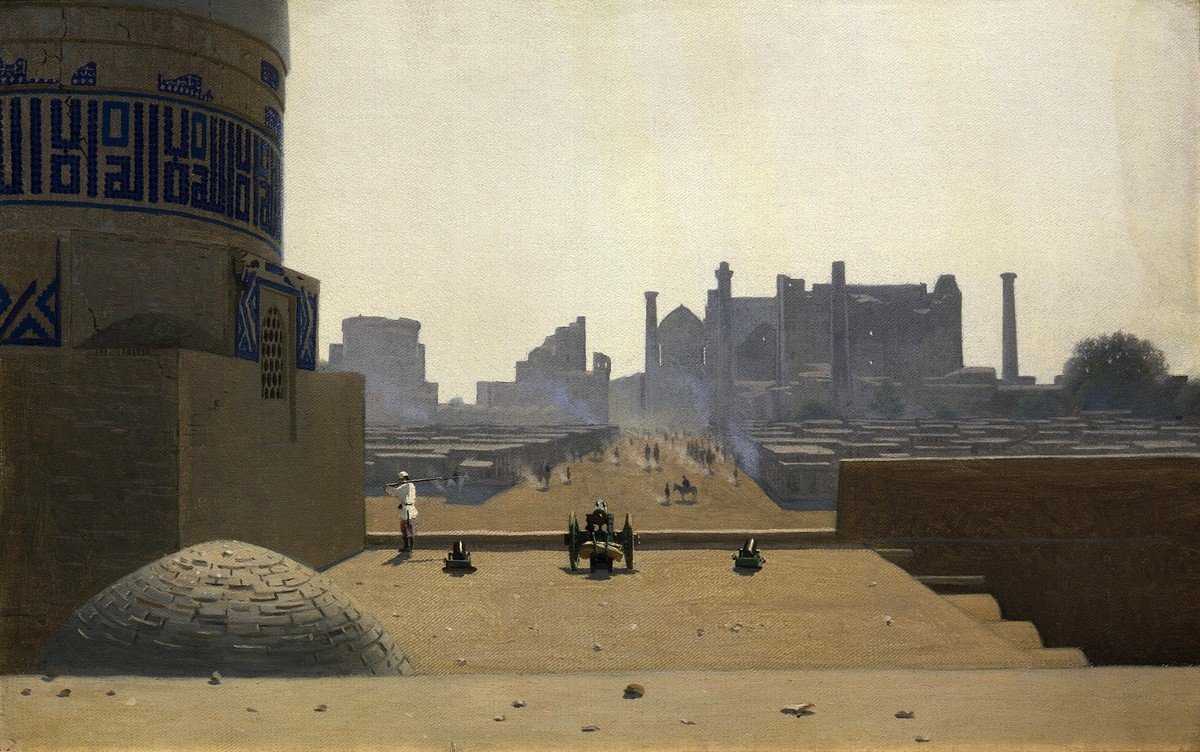 Vasily Vereshchagin, Main Street in Samarkand from the Citadel in the Early Morning (1869)