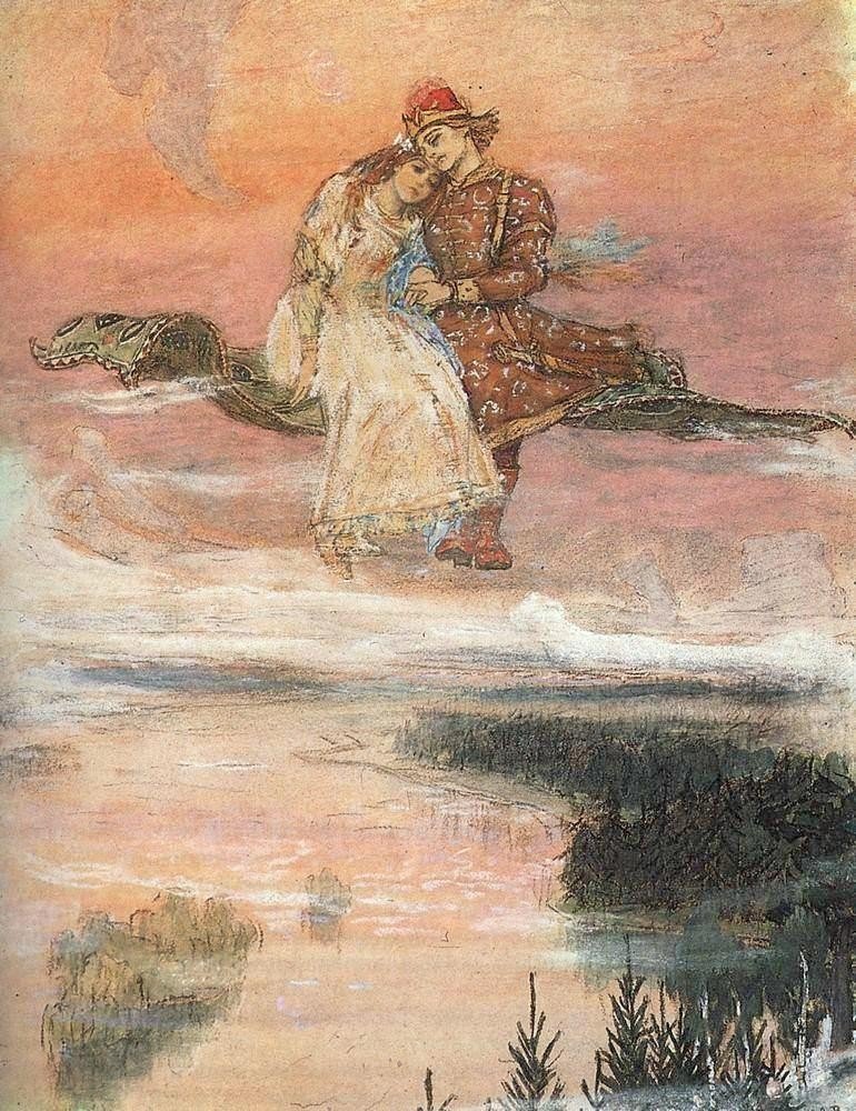 Viktor Vasnetsov, Flying Carpet (1880)